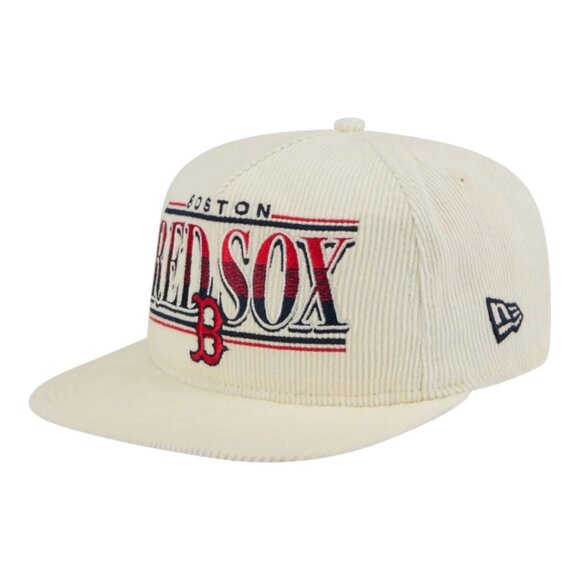 New Era Boston Red Sox Corduroy Golfer Snapback Hat 1967 World Series Side Patch - Picture 3 of 7